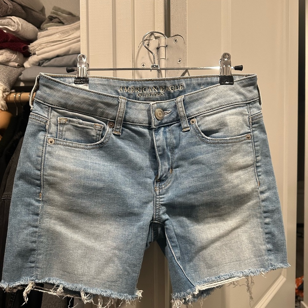 American Eagle Outfitters Light Blue Jean Shorts